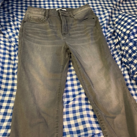 Nine West gray frayed ankle jeans size a 6 cropped - Picture 1 of 5